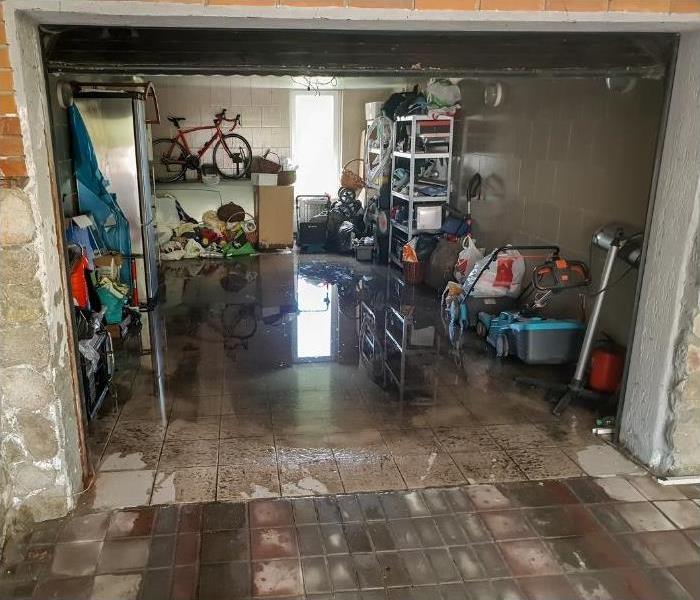 Image of a flooded garage.